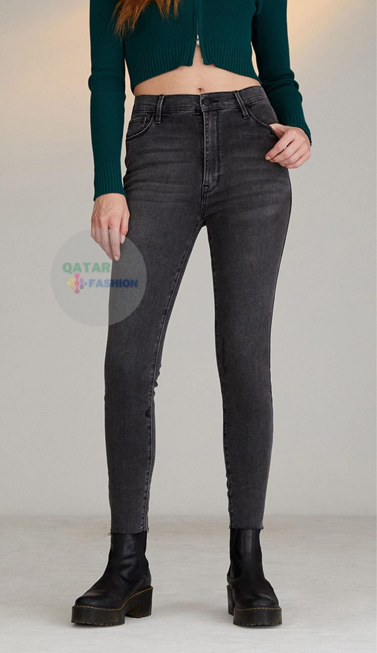 Plain High Waist Clean Look Midnight