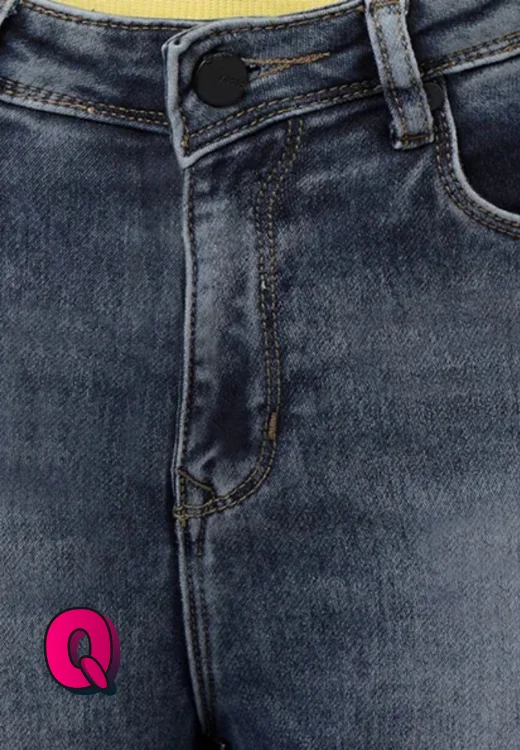 High-Rise HipSter Cleans Faded Ash Jeans