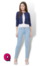 Sky-Lite-Blue Plain Look Jeans