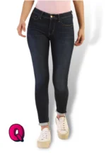 Mid-night Color Mid-Rise Jeans