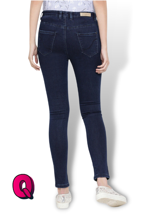 Cleans Looks Dark night Color Mid-Rise JEans