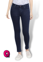 Cleans Looks Dark night Color Mid-Rise JEans