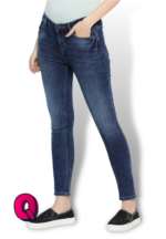 Plain Looks Dark Blue Mid-Rise Jeans