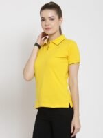 Yellow Polo Tee Shirt for Women's