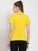 Yellow Polo Tee Shirt for Women's