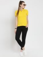 Yellow Polo Tee Shirt for Women's