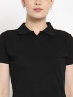 Black Polo for Women's Shaped