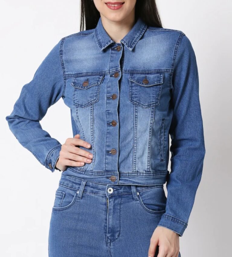 Lite Blue Denim Jacket & Jeans for women's