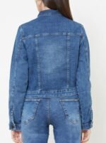 Lite Blue Jacket Simple Faded for Women's